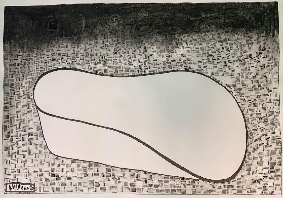 Bathtub - Paper, Pen, Acrylic Paint